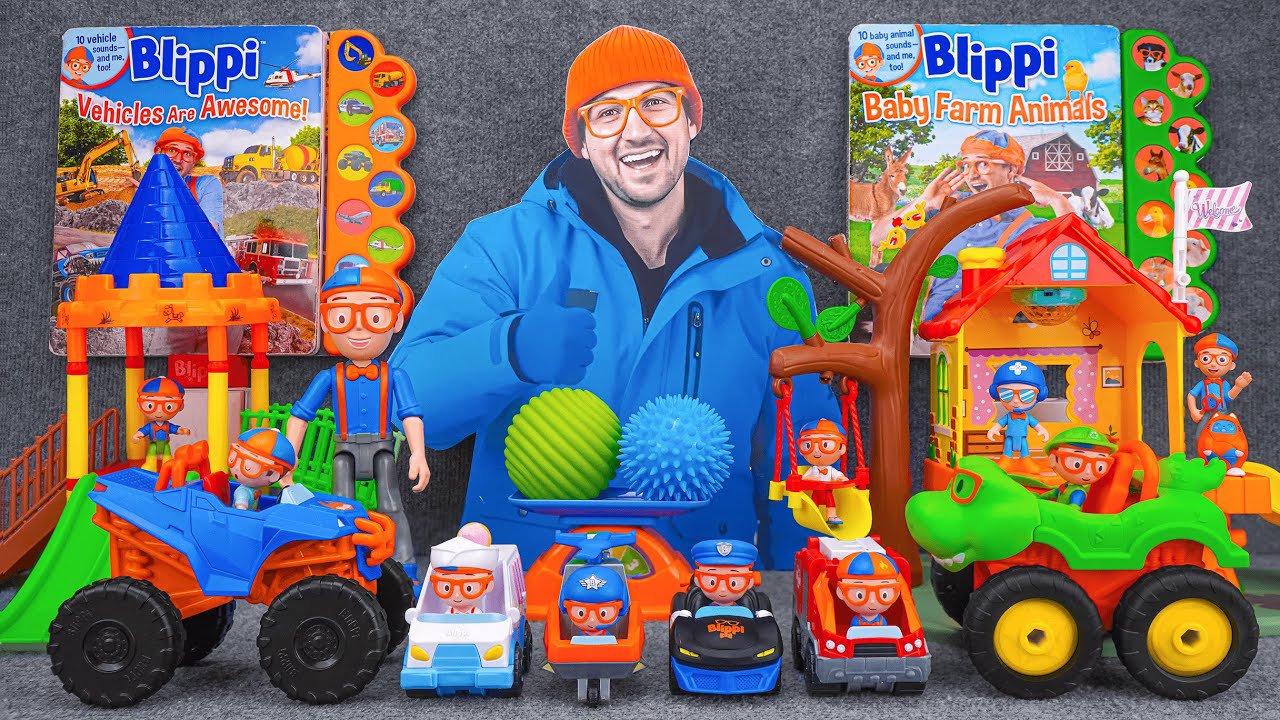 62 Minutes Satisfying with Unboxing Cute Blippi First Party Toys Collection ASMR | Review Toys