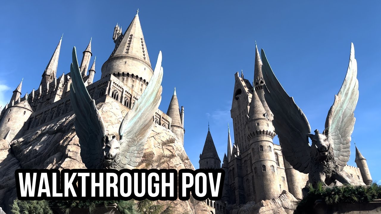 Hogwarts Castle Walkthrough POV | Universal Studios Hollywood