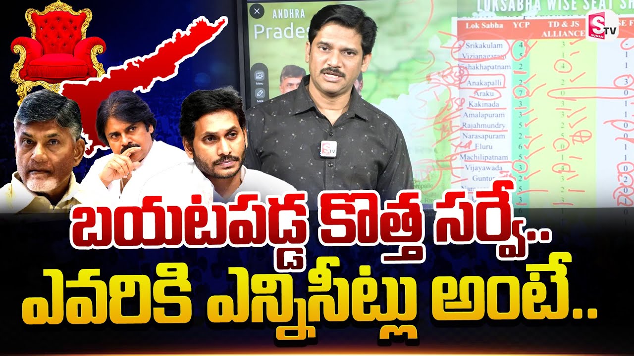 LIVE:🔴AP Elections 2024 Latest Survey | AP Politics | AP NEXT CM..? | @sumantvbheemili