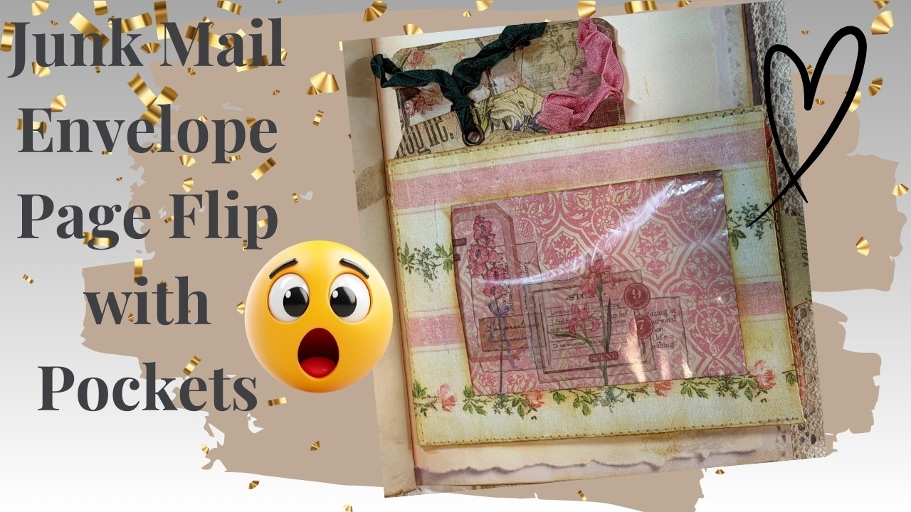Junk Mail to Journal Treasure ✂️ Window Envelope Page Flip with Pockets!