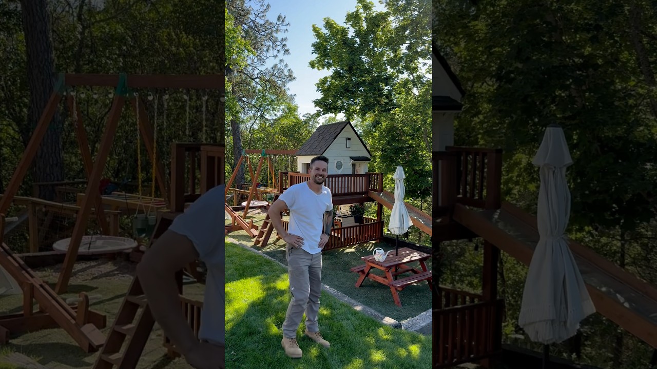 This is my 5 year Father&rsquo;s Day tradition! What should I do next year? #diy #playhouse