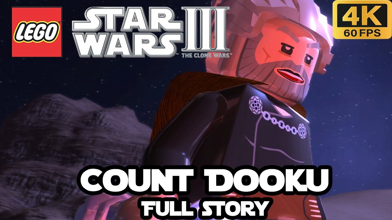 Lego Star Wars III: The Clone Wars - Count Dooku Full Story - No Commentary (4K 60fps)