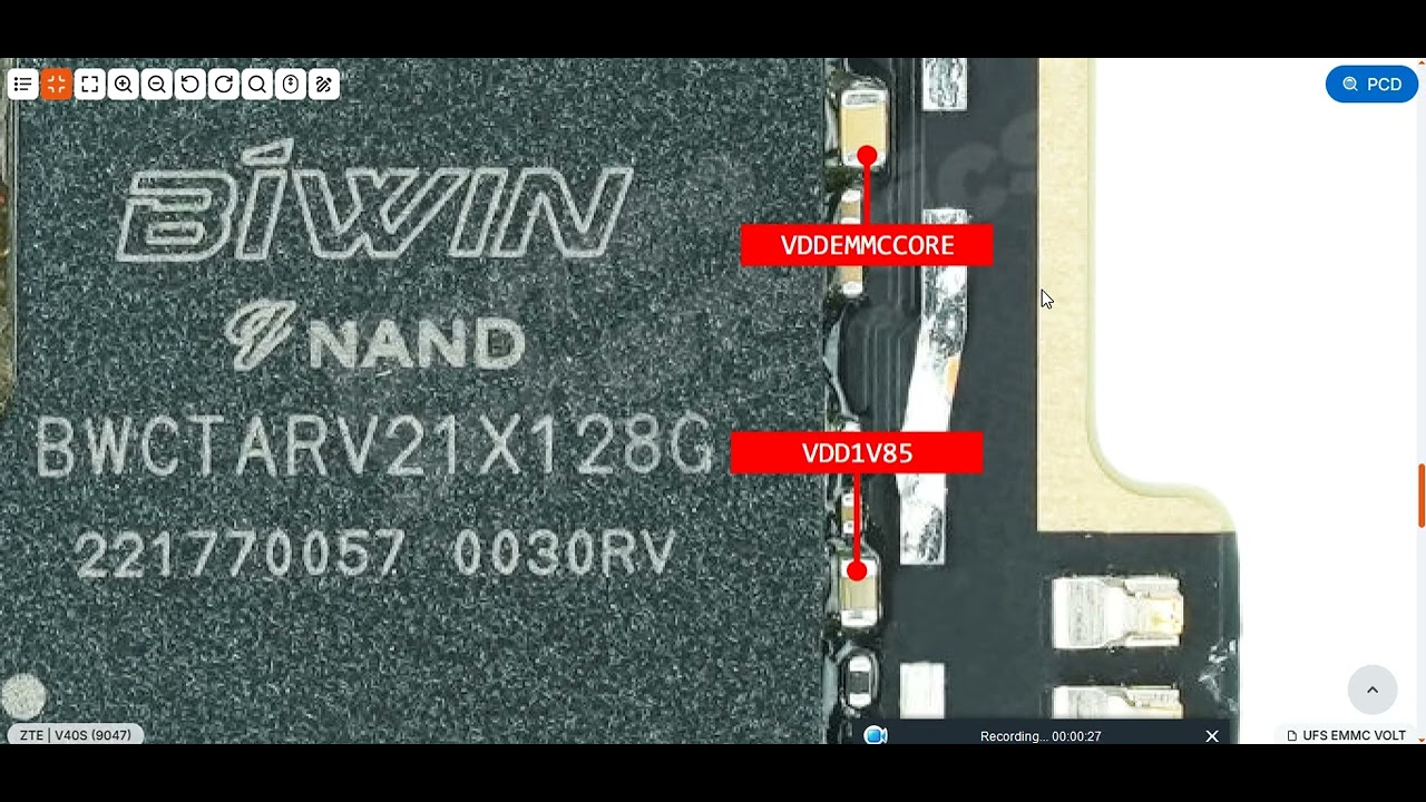 ZTE V40S 9047 ISP Pinout Test Point Dead Boot Repair Solution EMMC ISP Pinout Dead Fix UFI EasyJTAG