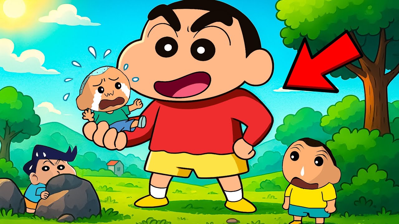Hide From Giant Shinchan Or Die 😱 | Funny Game 😂