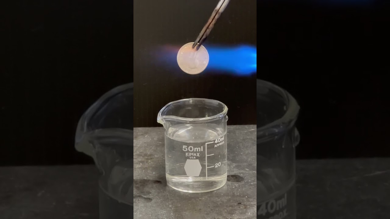 Tiny magnetic motor 🧲 #shorts #nickel #science #chemistry