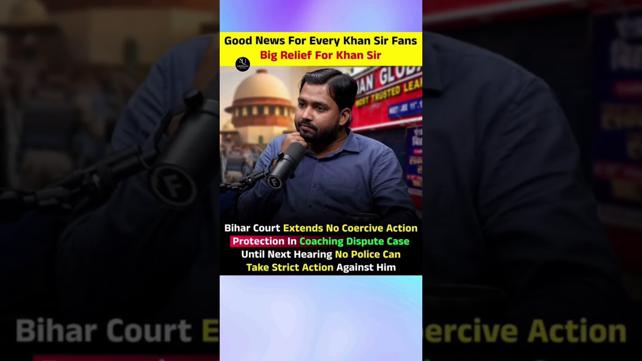 Big Relief For Khan Sir#khansir #news #shorts