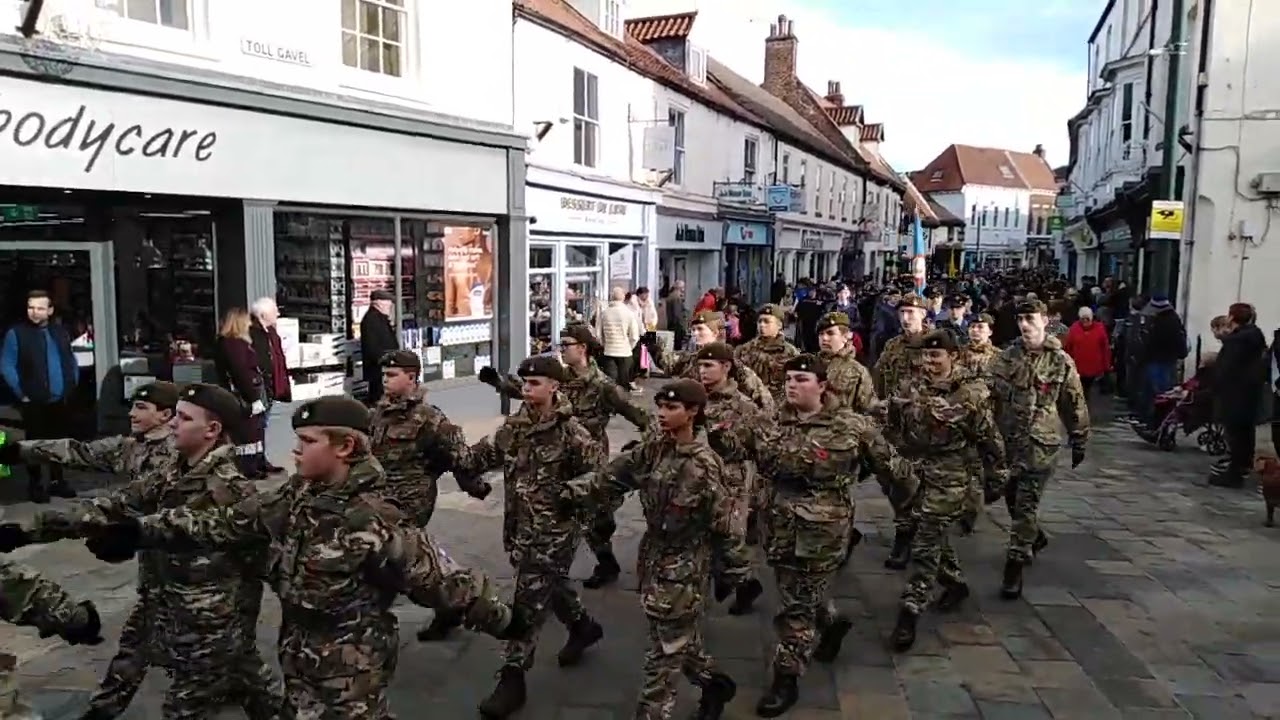 Remembrance day parade Sunday,12th November 2023 Beverley, East Yorkshire England