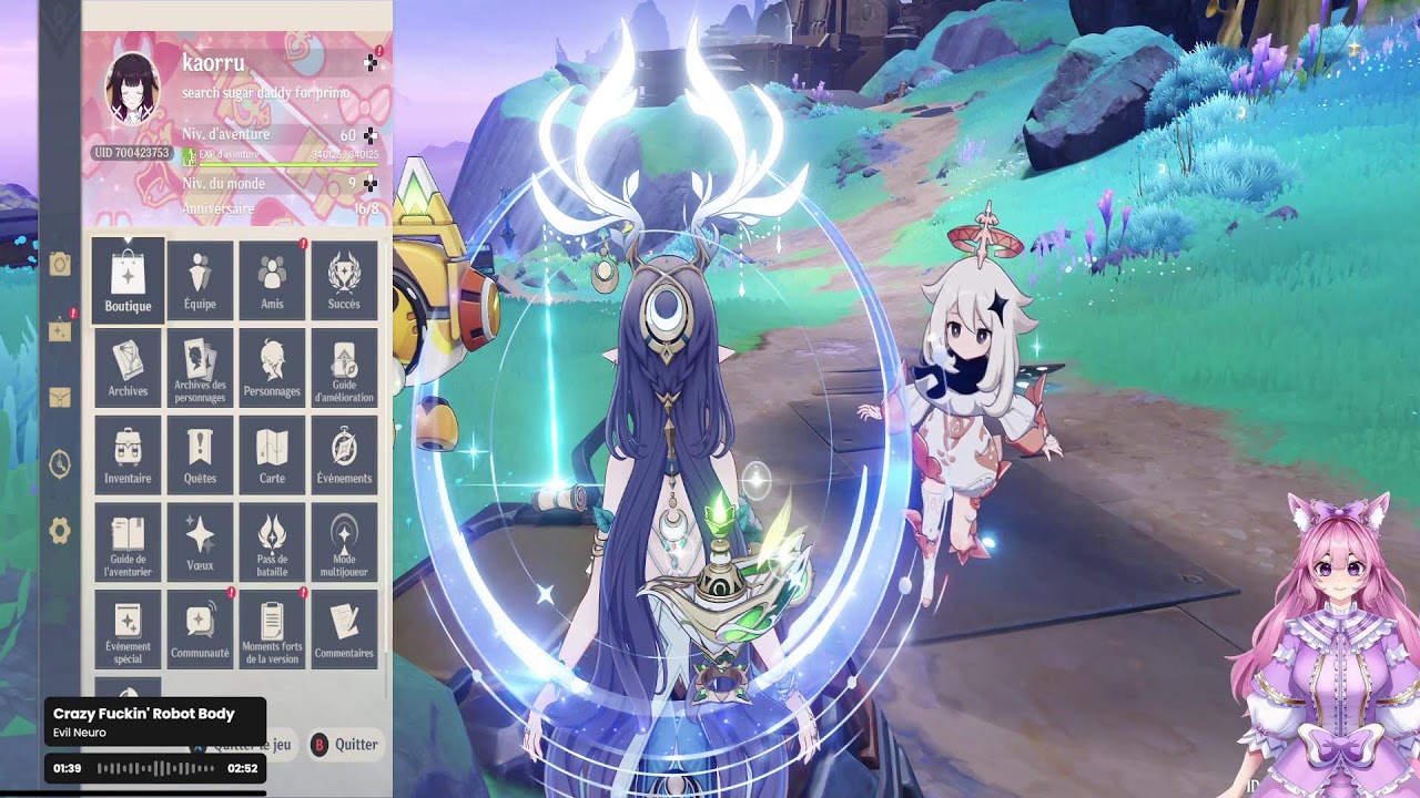 Genshin impact ar 60 on tente de pull flin 