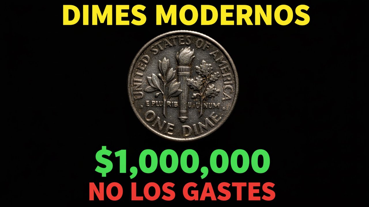 Estas 3 monedas de 10 centavos podrían valer una fortuna 💰