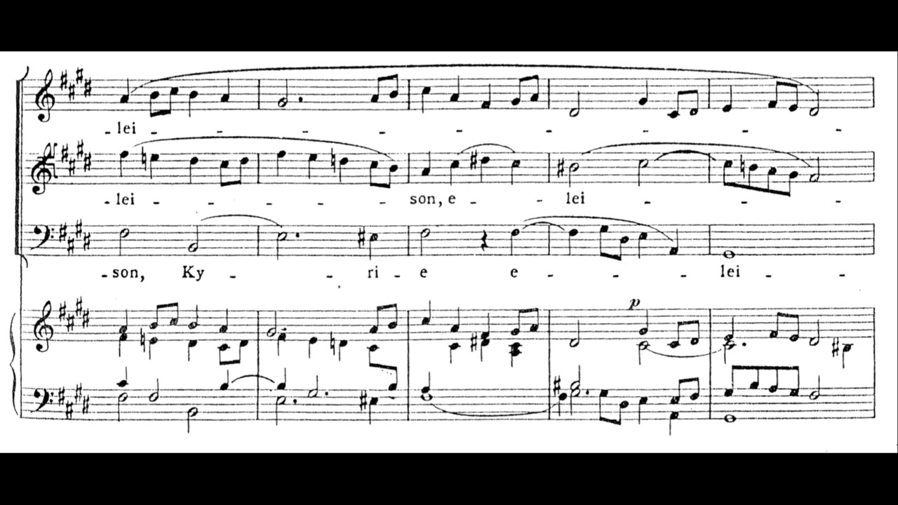 Missa Secunda Pontificalis di Lorenzo Perosi – Kyrie - SPARTITO