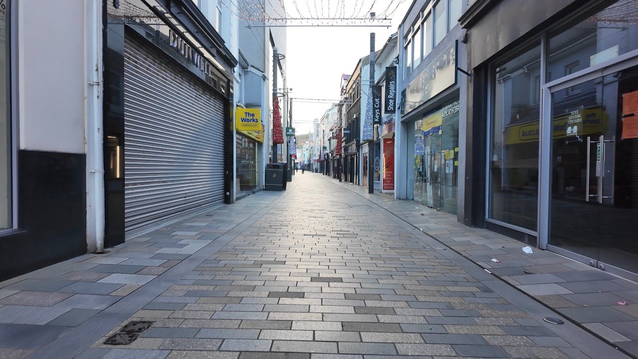 Very quiet Christmas Day in Douglas Isle of Man 