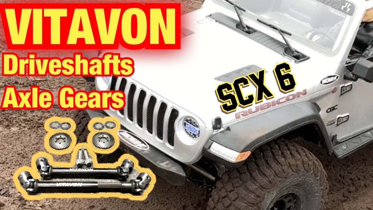 SCX6 with Vitavon Axle Gears and Driveshafts!!