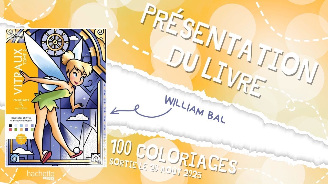 Vitraux tome 2 - Coloriages mystères - Hachette Heroes - PRESENTATION COMPLETE