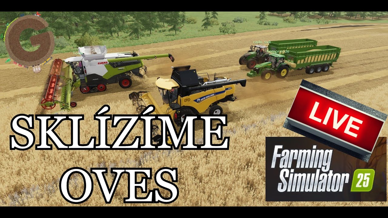 Sklízíme Oves MP Farming Simulator 25 STREAM #64  CZ/SK