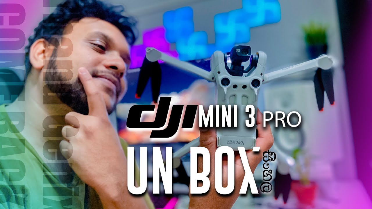 DJI Mini 3 pro | රු. ලක්ෂයක්ම අඩු වෙච්ච | Drone unboxing |  Professional Entry Level ඩ්‍රෝන් එක