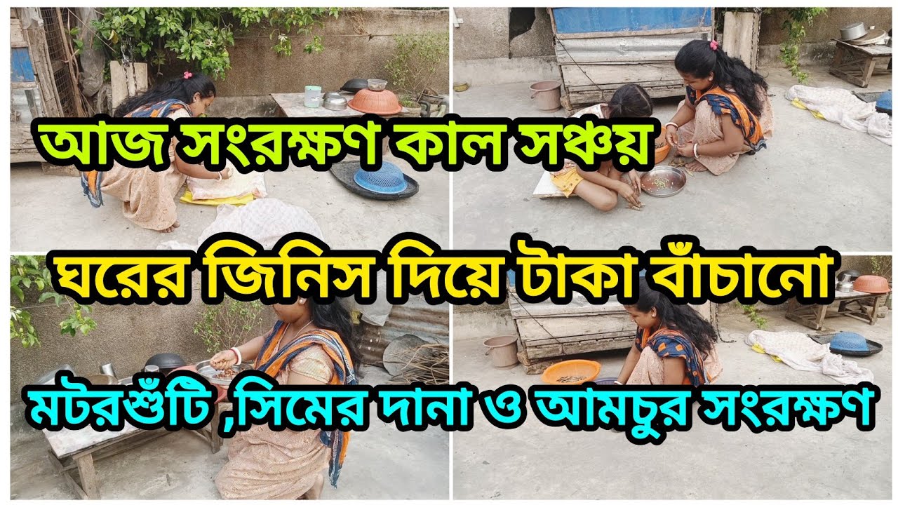 আজ সংরক্ষণ কাল সঞ্চয়🤑 ঘরে থাকা মটরশুঁটি, আমচুর ও সিম দানা কিভাবে সংরক্ষণ করে টাকা জমানো যায় 💰