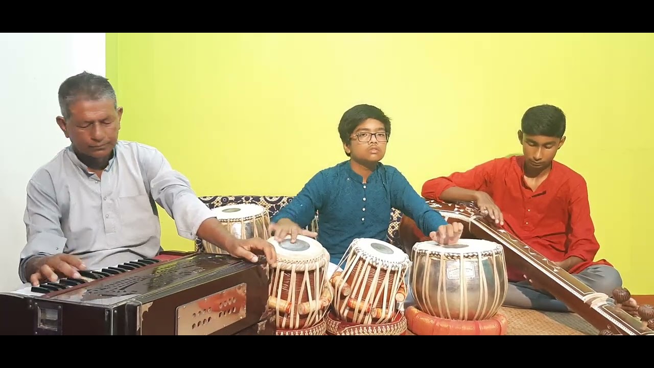  TABLA LAHARA ( JHAP TAAL) DIPTA JIBAN SARKAR GEETANJALI SANGEET MAHA VIDYALAYA BAROBISHA 