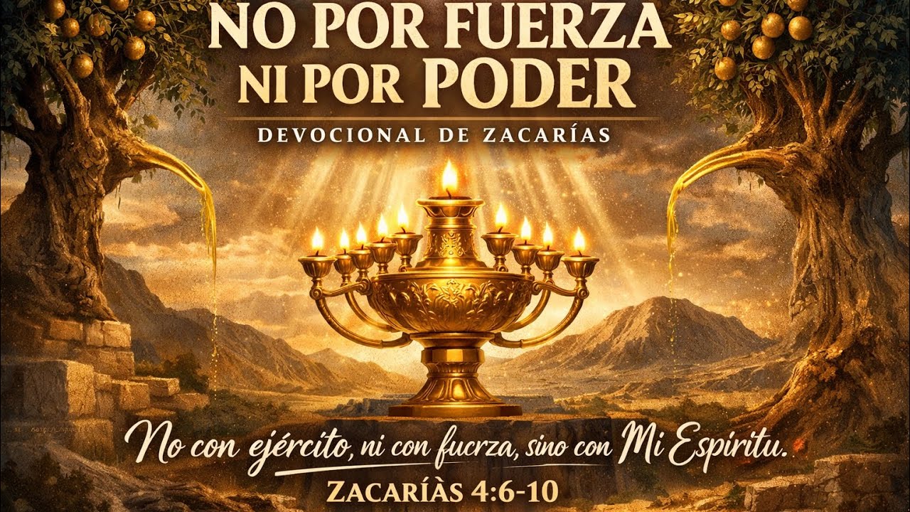 ✨ NO POR FUERZA NI POR PODER ✨📖Zacarías 4:1–10