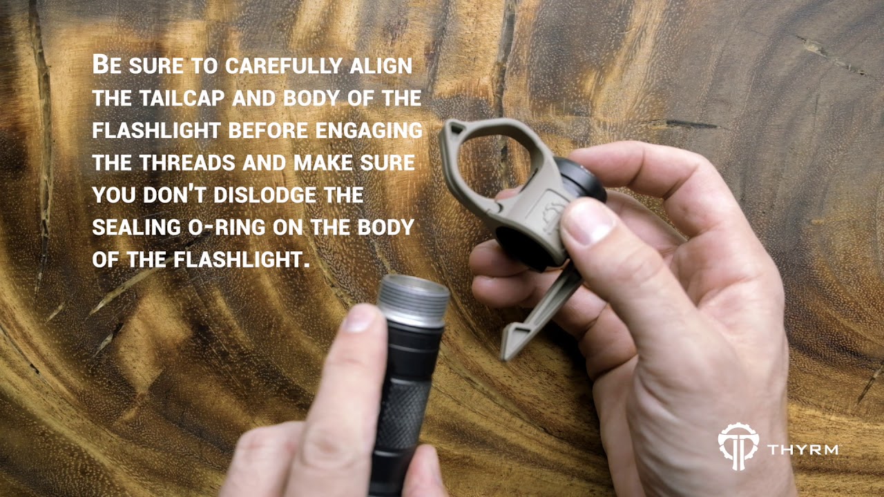 Installing the SwitchBack® DF Flashlight Ring on a Surefire Dual Fuel Flashlight
