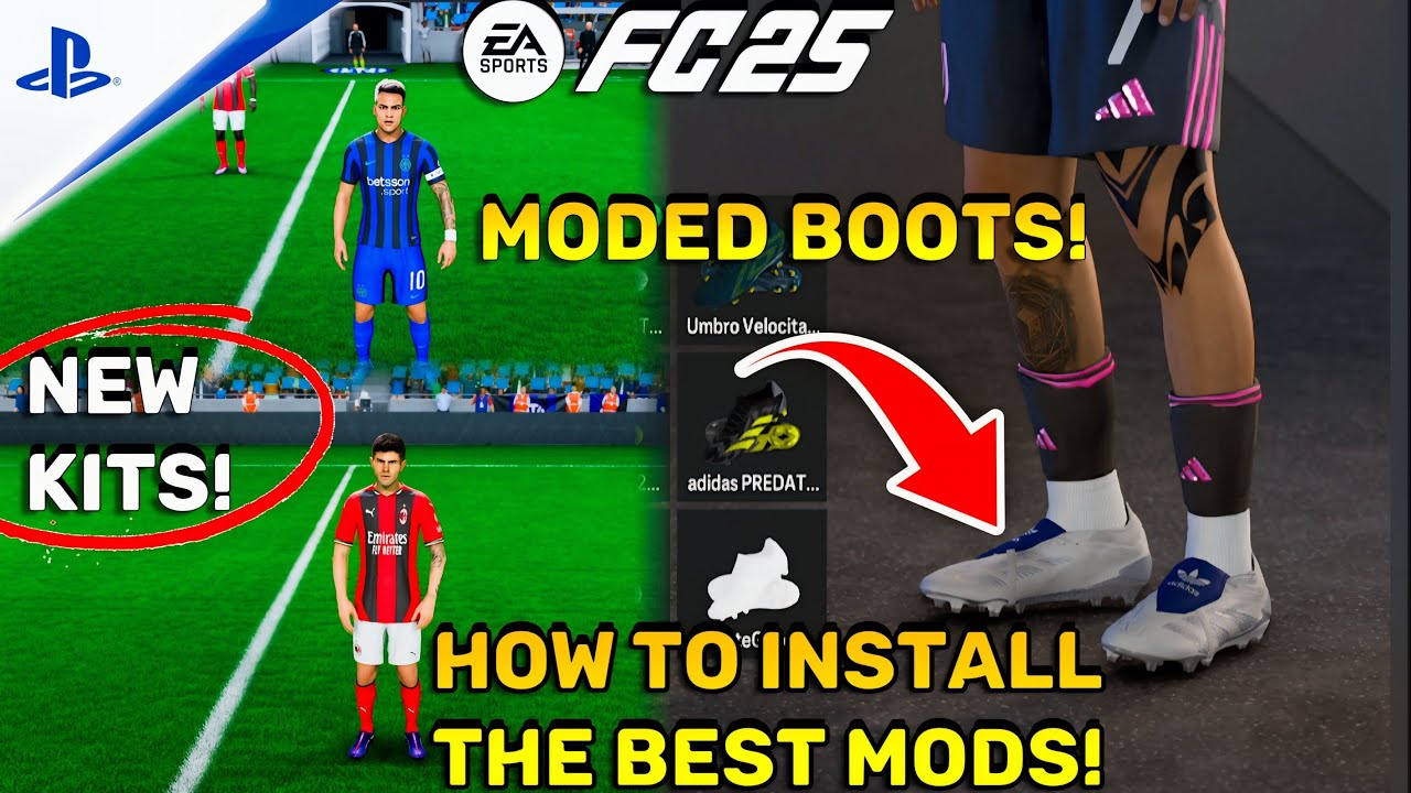 КАК УСТАНОВИТЬ МОДЫ EA Sports FC 25! - (Ботинки, гетры, перчатки, комплекты формы и т. д.) 😍