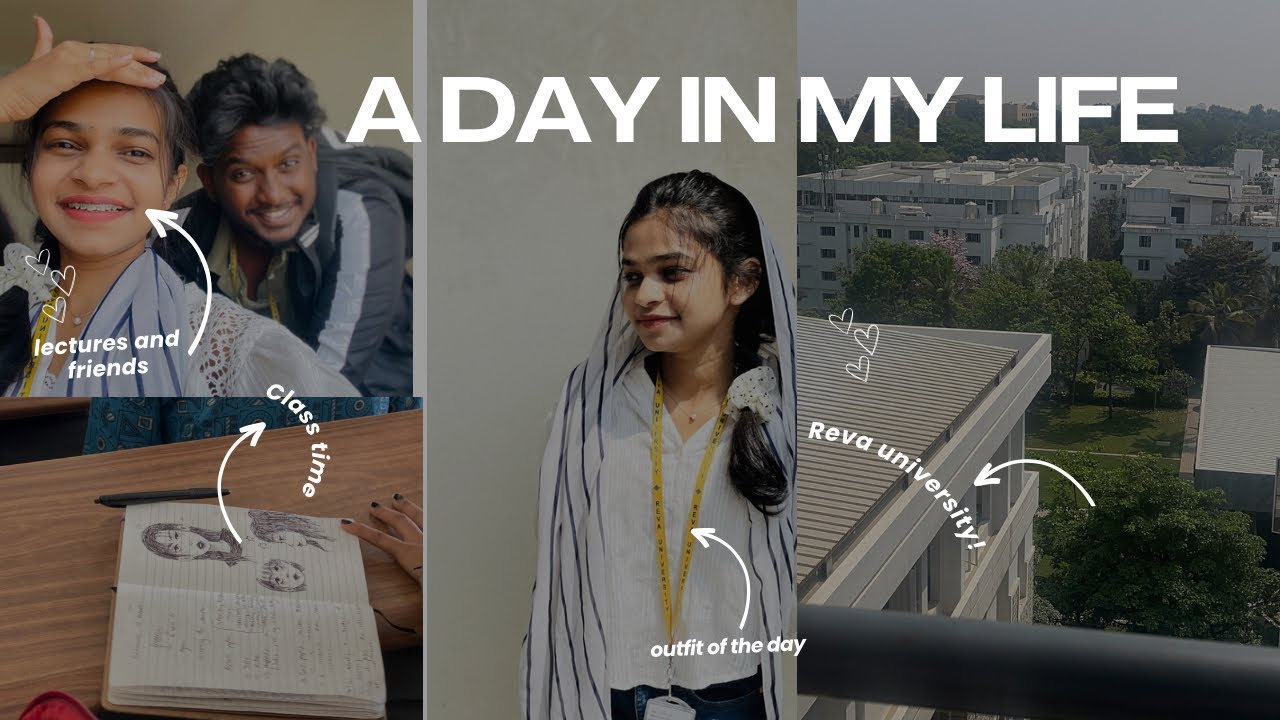 University day in my life~❤️ (first class of fourth semester)🌝 Reva university,Bangalore