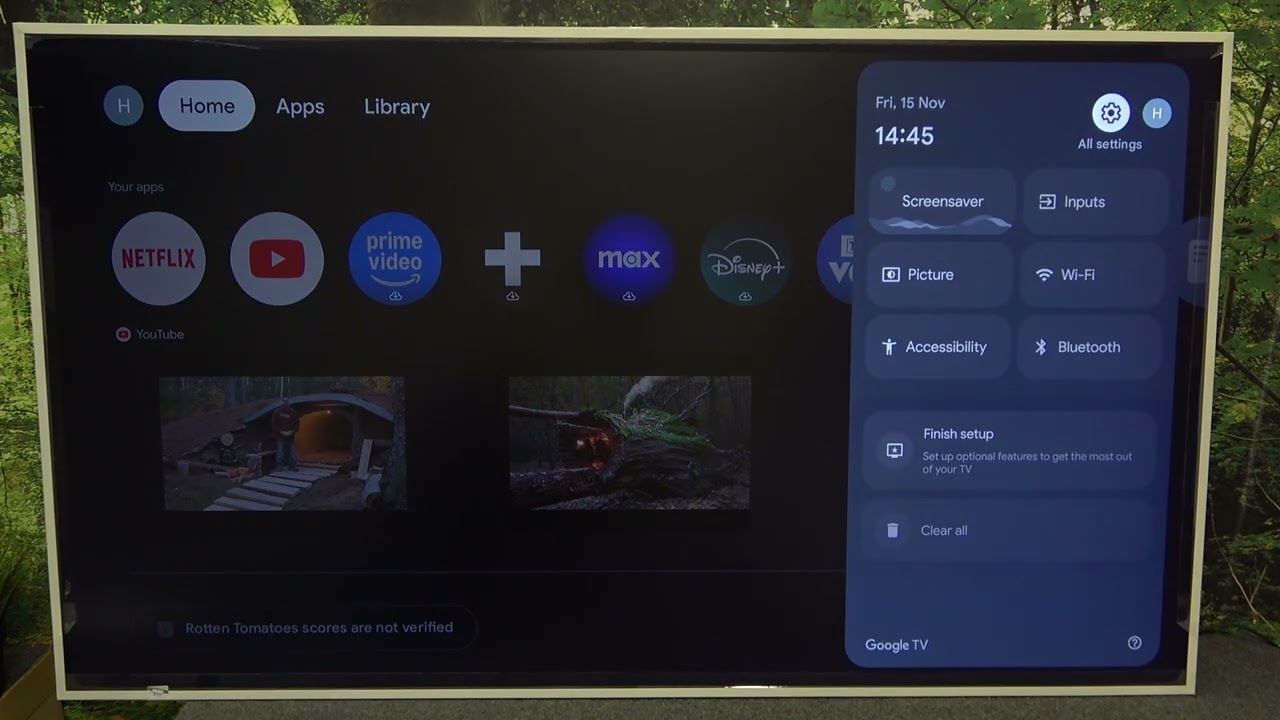 TCL NXTFrame 55A300W - Настройки телетекста | Настройка предпочтений телетекста