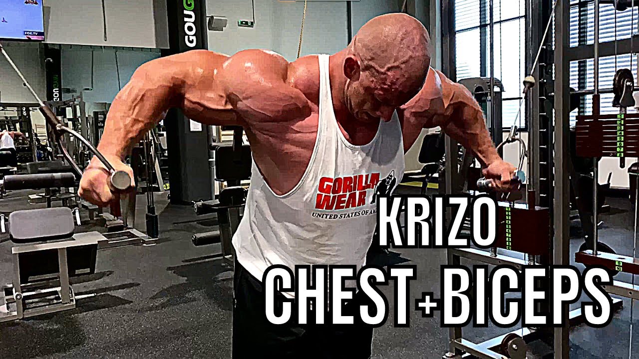 Krizo Chest & Biceps Workout | 7 weeks out of the Amateur Olympia