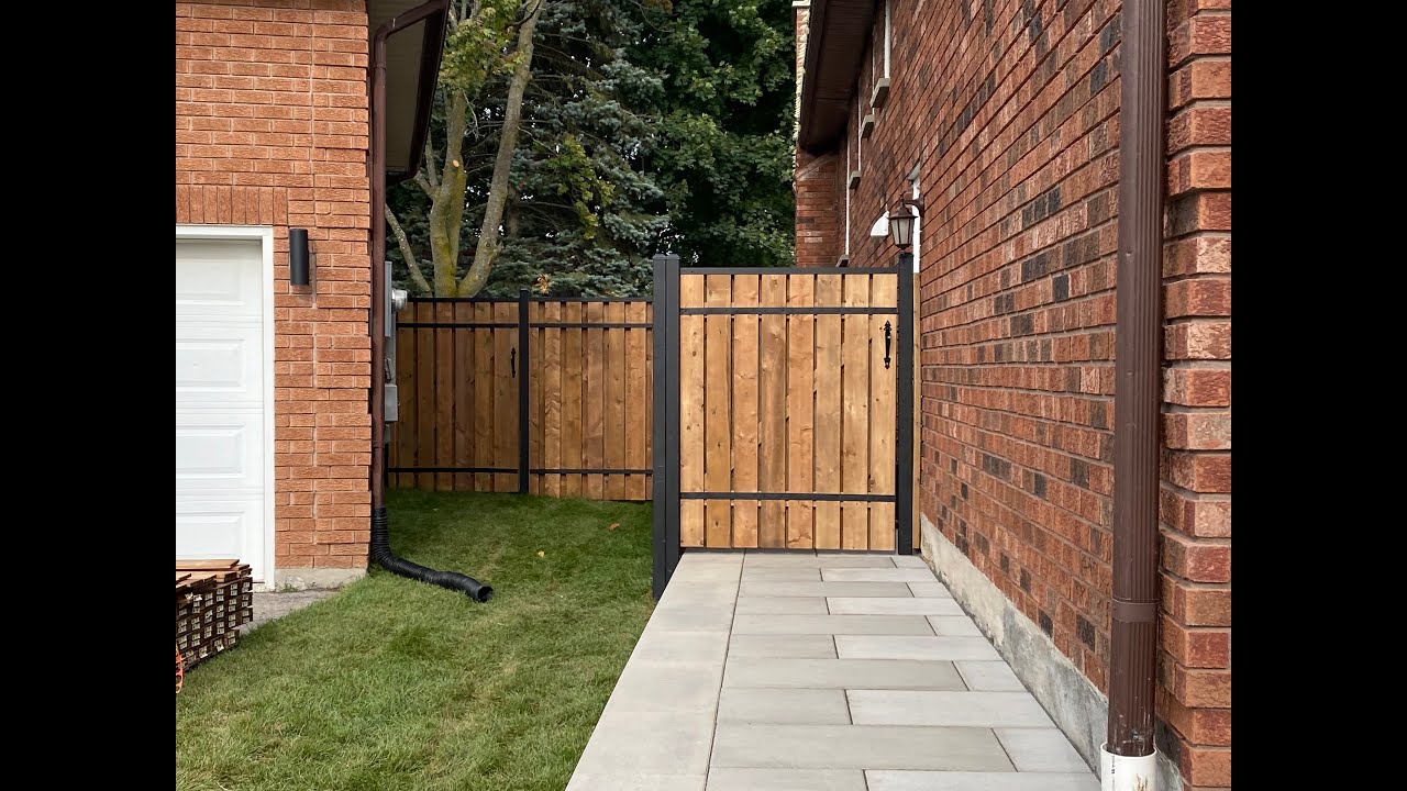 SLIPFENCE Vertical Wood Gate installation video 2024
