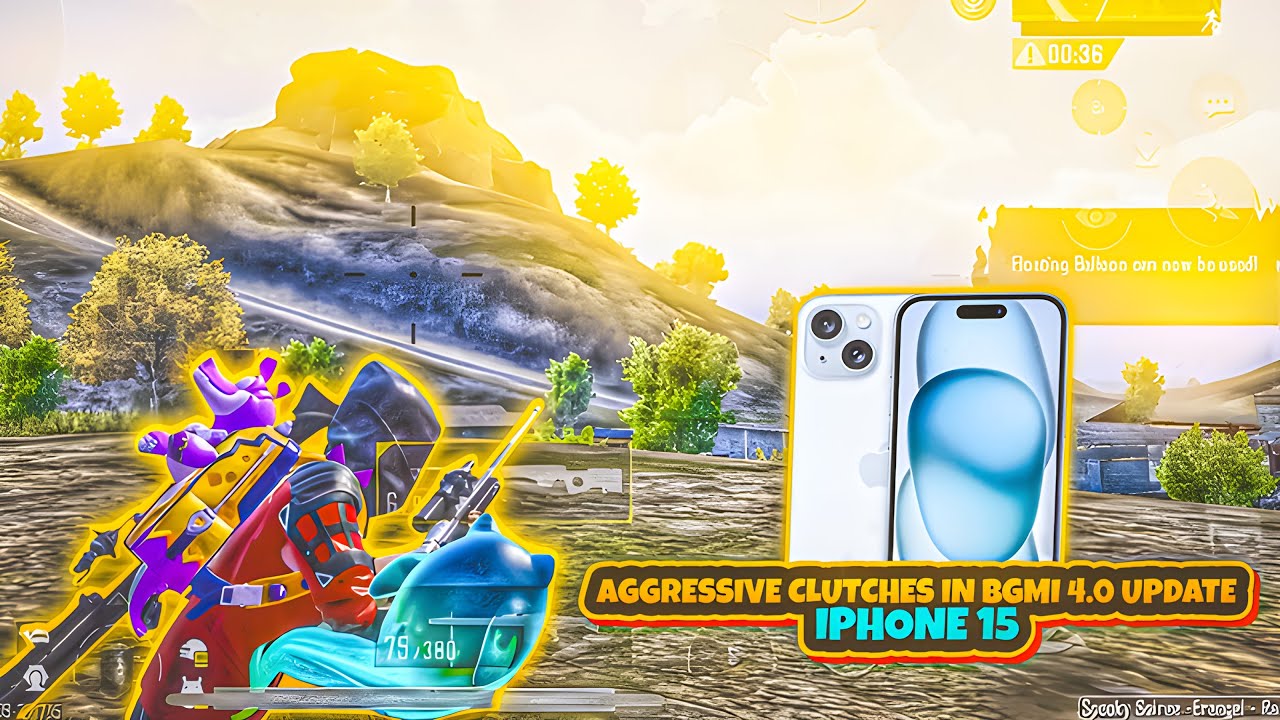 AGGRESSIVE CLUTCHES IN BGMI 4.0 UPDATE 💥 IPHONE 15 SMOOTH + 60FPS | PUBG / BGMI GAMEPLAY TEST 2025 ⚡