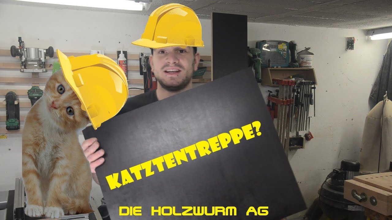 Katzentreppe f&uuml;r den Balkon oder Fenster  selbst bauen - Die Holzwurm AG