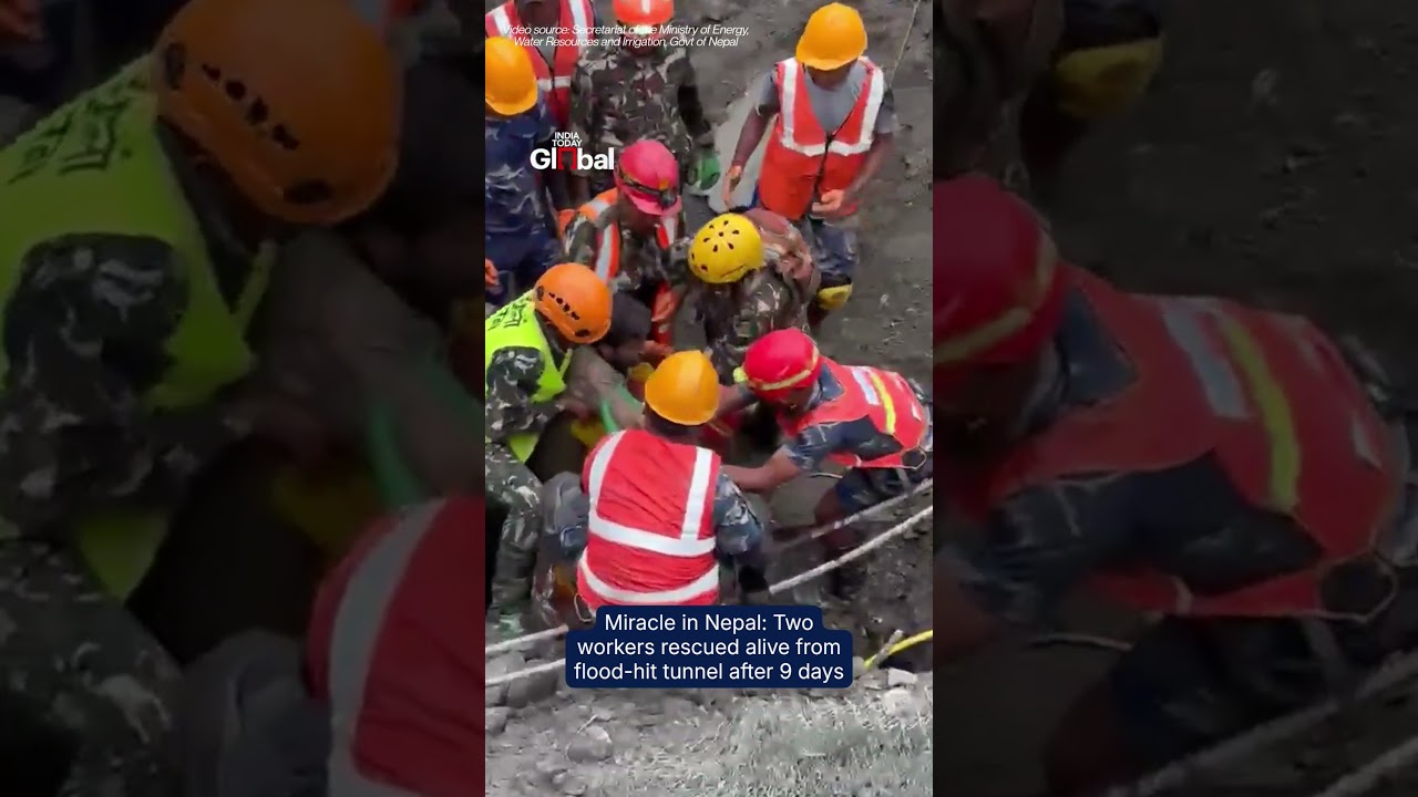 Nepal Flood Miracle: Two Workers Rescued Alive After 9 Days Trapped Underground