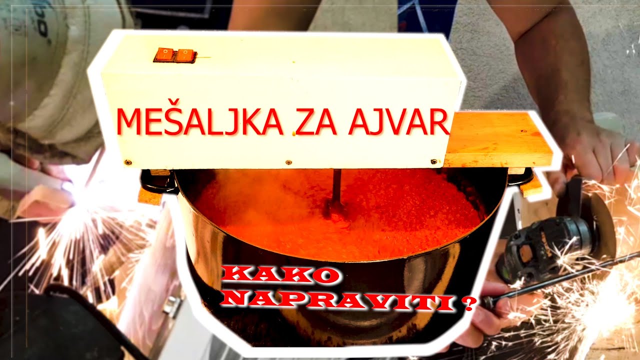 D I Y - MEŠALICA-ZA-AJVAR  (kako se pravi)