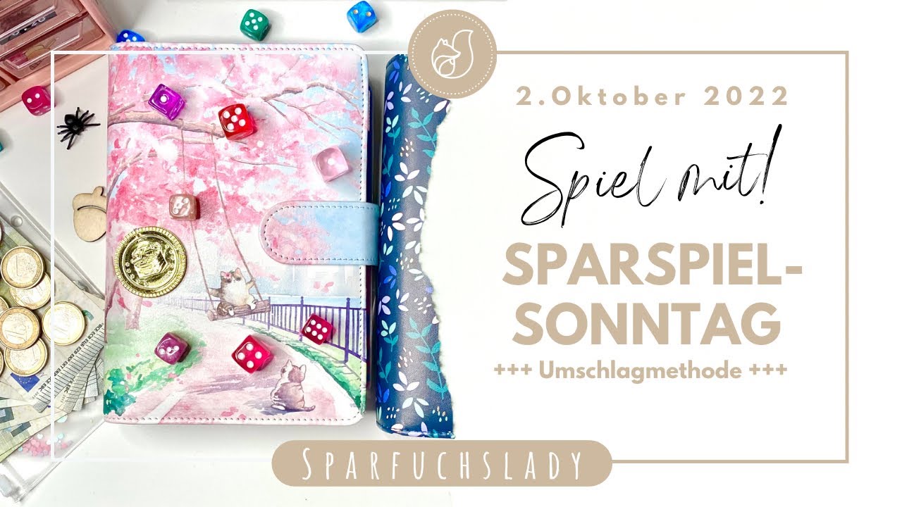 Sparspiele und Challenges 🎲🦊Oktober Sparspielsonntag #umschlagmethode #sparen #sparspiele #budget