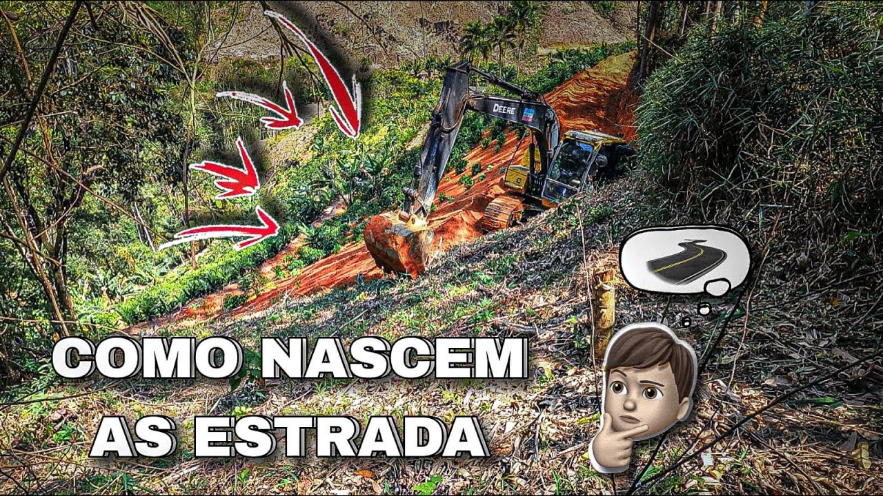 Fazendo estrada com escavadeira hidráulica JONH DEERE 130 op GALEGO CAPIXABA