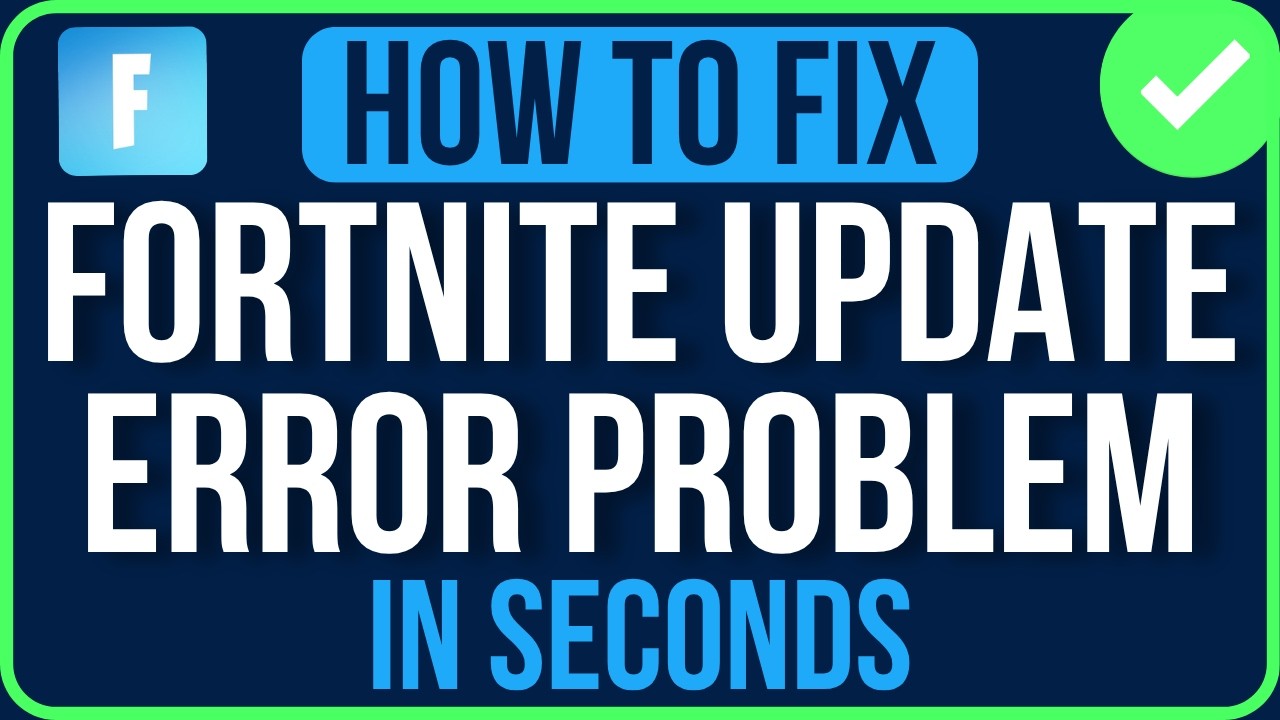 FORTNITE UPDATE ERROR 2026 [FIXED] | Fix Fortnite Update Failed Problem