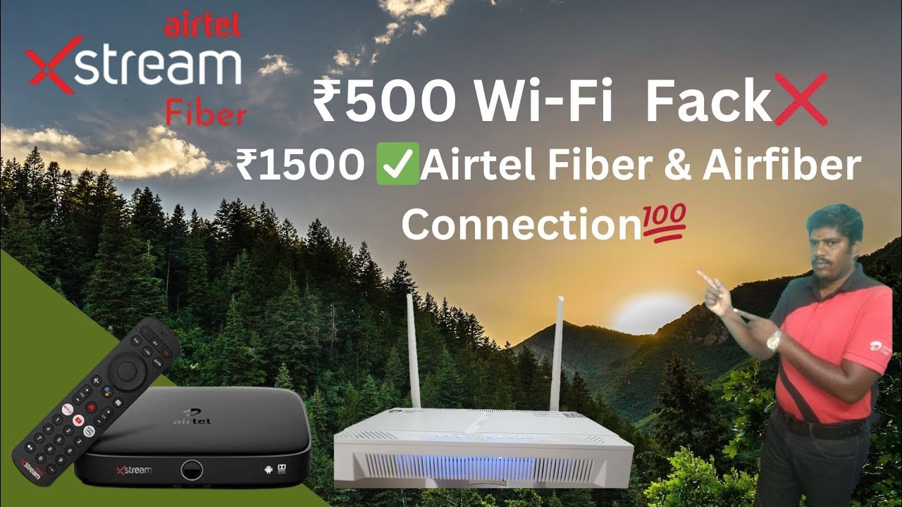 Airtel Wi-Fi Fiber net DTH+ OTT'S+DATA & job vacancy Available 