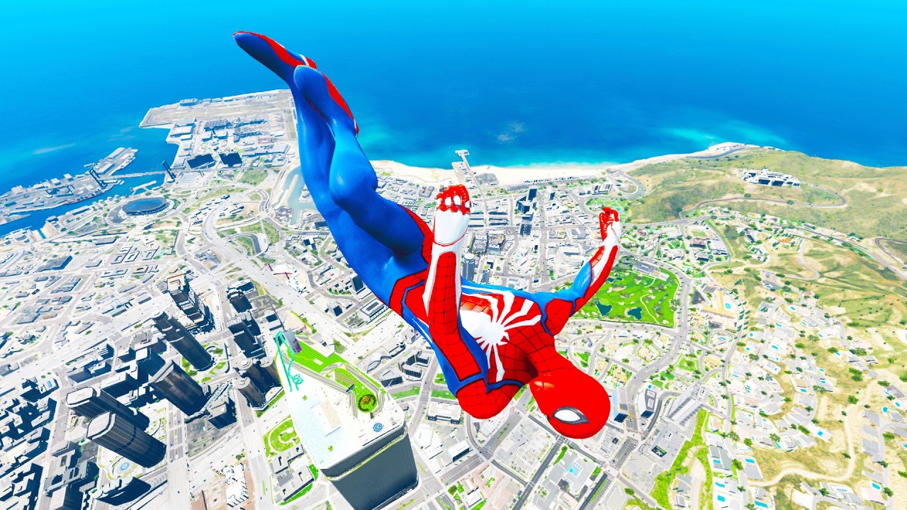 GTA 5 Ragdolls SPIDERMAN Jumps/Fails (Euphoria Physics) Part 23