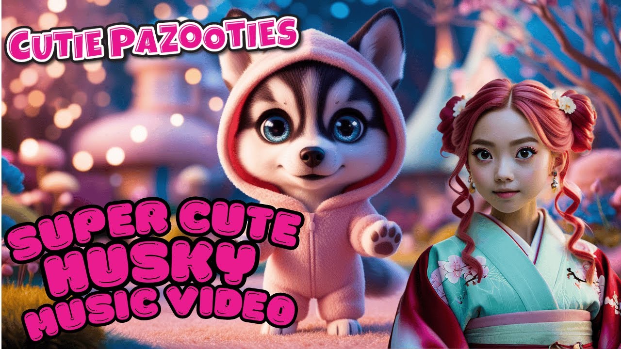 🎶 Adorable Husky Grooves: A Super Cute Husky Music Video 🎶