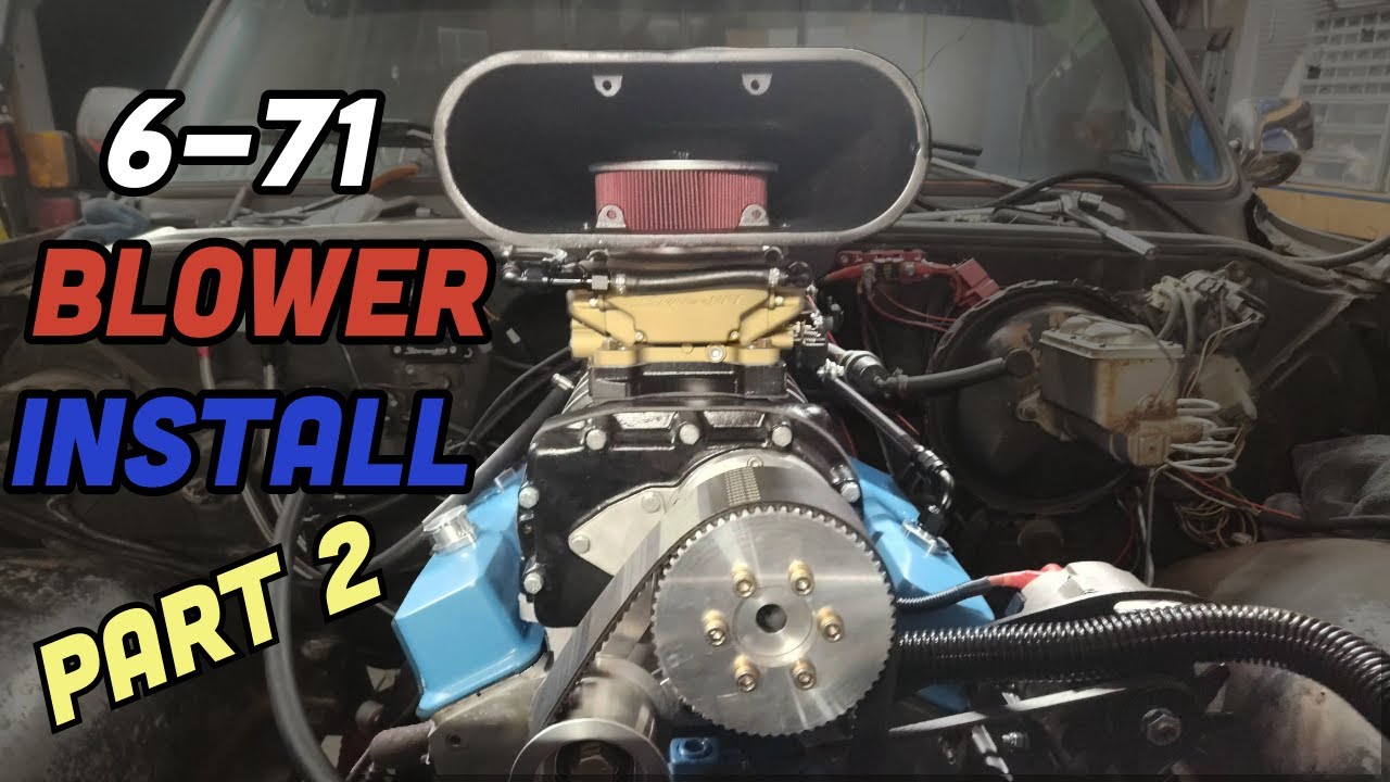 6-71 Supercharger Install on my BUDGET 350 SBC - Part 2!