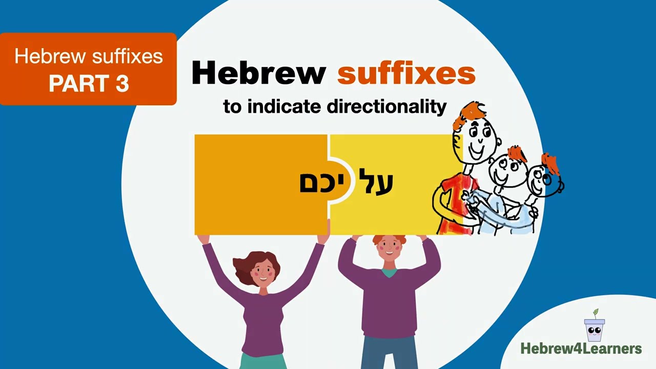 Hebrew Suffixes Part 3  - Directionality with le, el, al, be, im, mi, etzel,  bishvil and et