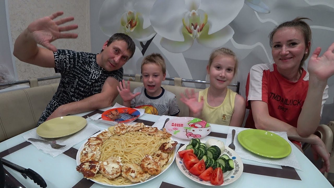 МУКБАНГ КУРИНЫЕ КОТЛЕТЫ ПТИЧЬЕ МОЛОКО СО СПАГЕТТИ ДОМАШНИЙ УЖИН | MUKBANG CHICKEN CUTLETS