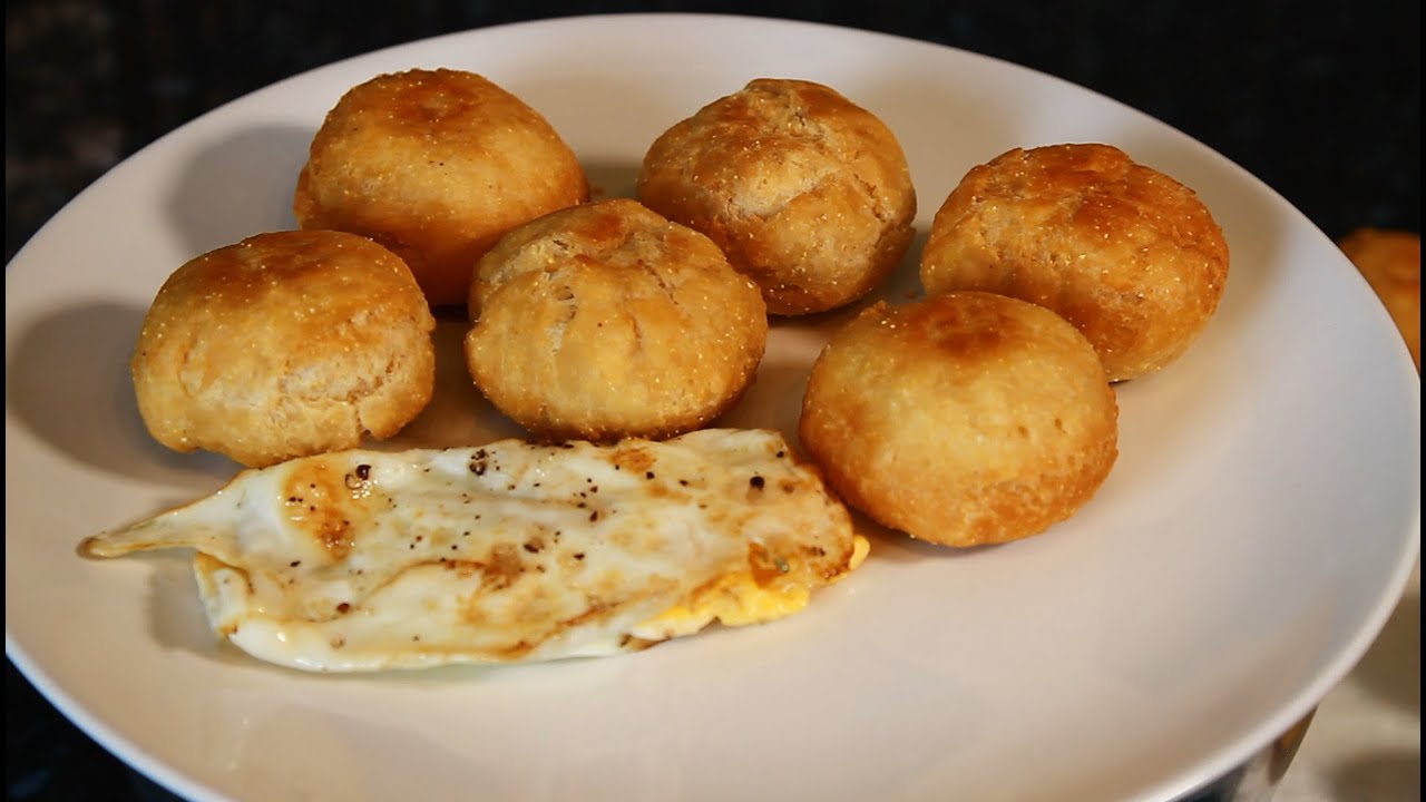 Family breakfast Fried Dumpling With Fried Egg | Chef Ricardo Recipe | Jamaican Style Breakfast !