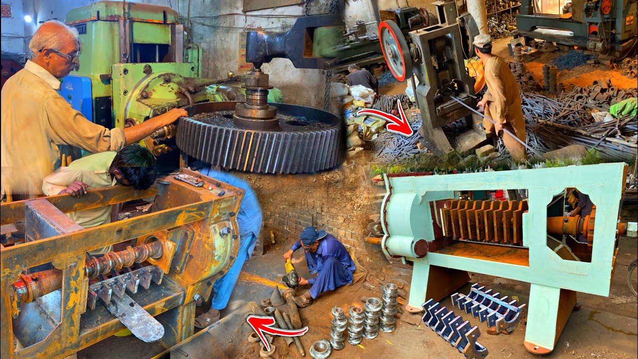 How to make expeller in factory, manufacturing mass production, industrial process, metal work