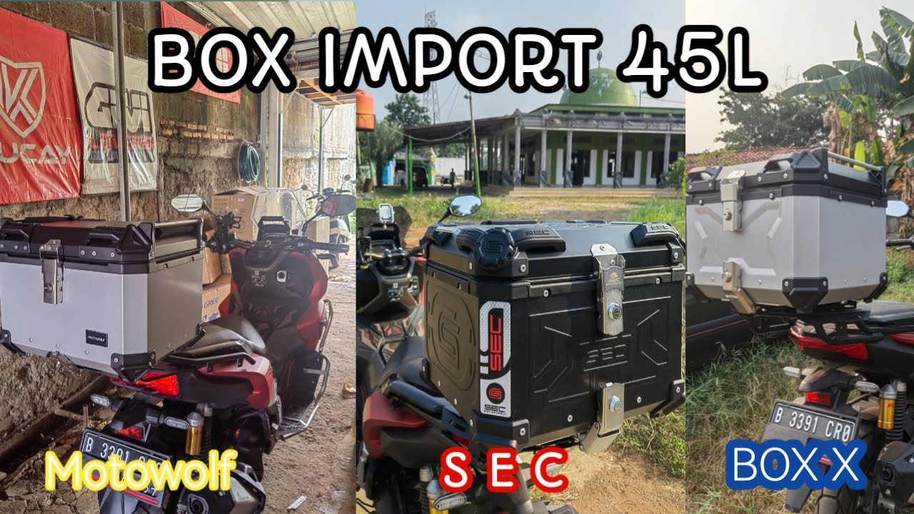 Perbandingan Box Import motowolf SEC Box X 🏍️ Lebih bangus mana❓❓