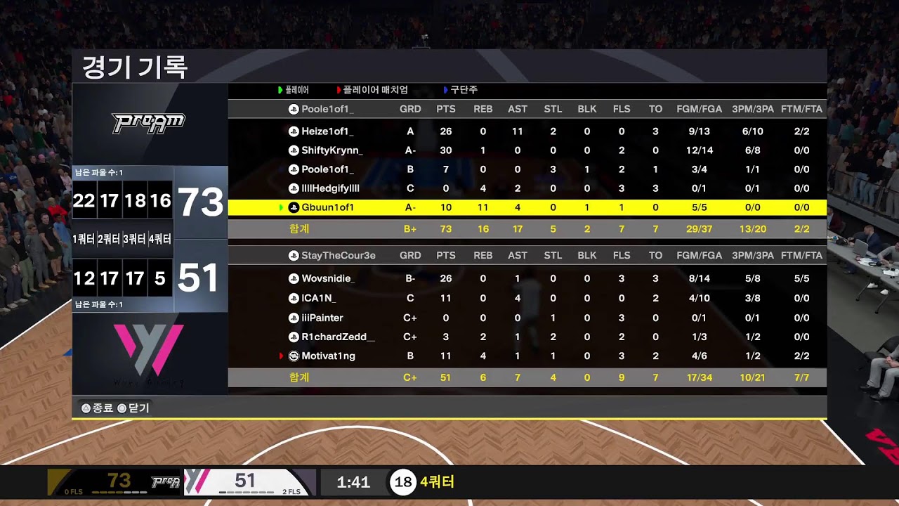 nba2k26 2K VET PLAYOFFS QF 1of1ADI vs WUYU