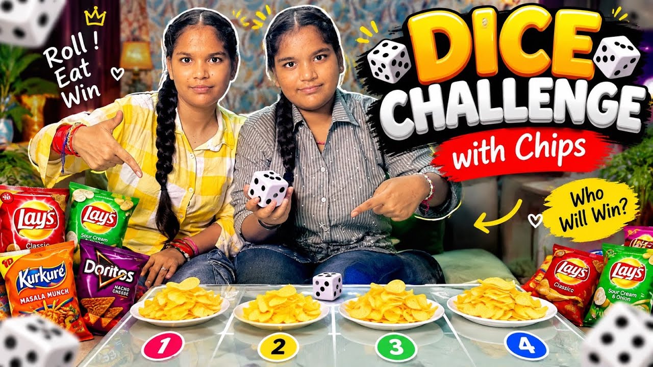 Dice challenge with chips❤️😍| JASSALVLOGS08| DAILY VLOG