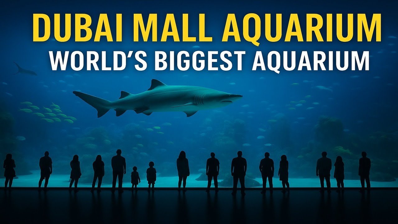 Dubai Mall Aquarium Walking Tour 2025 | WORLD&rsquo;S BIGGEST AQUARIUM