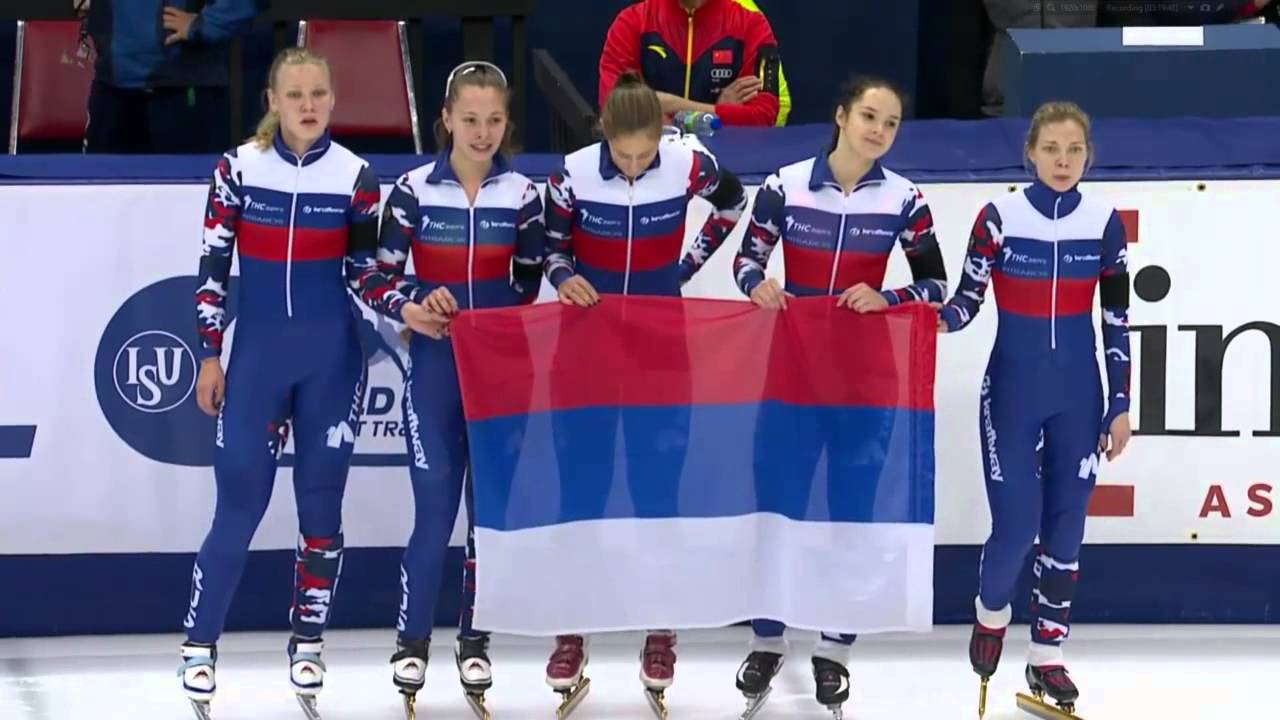 2015 16 Short Track World Cup 1  Montreal, Womens Relay Final A