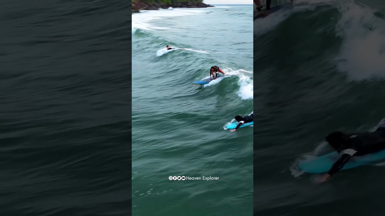Surf's up in Varkala #varkala #kerala360 #keralatourism #varkalabeach #surfing #beachlife #beach