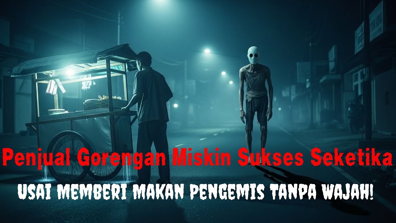 PENJUAL GORENGAN MISKIN SUKSES SEKETIKA, USAI MEMBERI MAKAN PENGEMIS TANPA WAJAH !!